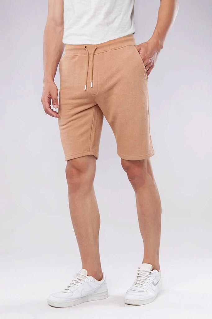 Taupe Terry Shorts - Mendeez UAE 