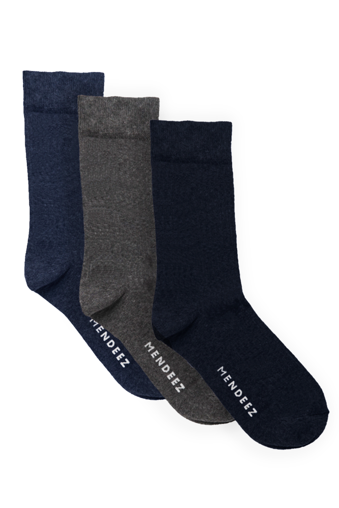 Pack of 3 – Solid Premium Socks - Mendeez UAE 