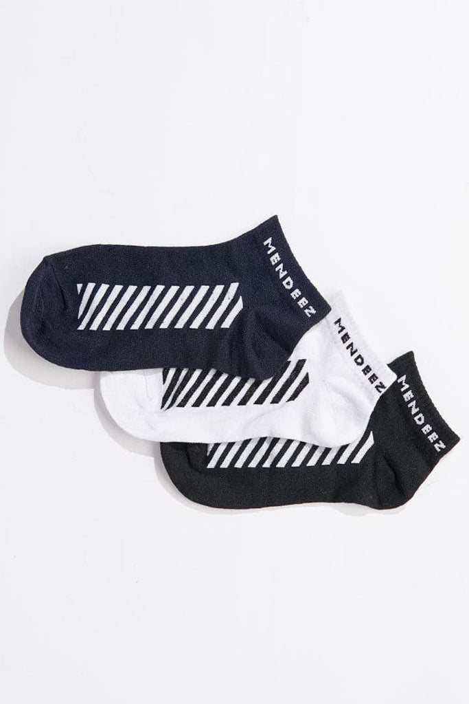 Barcode Ankle Socks - Pack of 3 - Mendeez UAE 