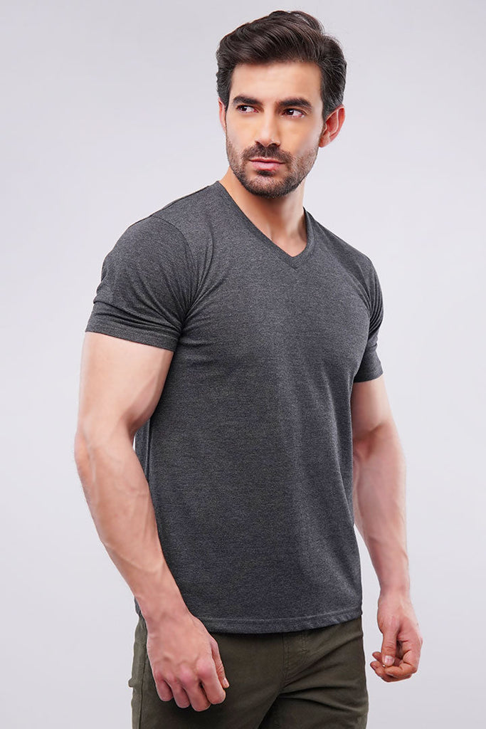 Ashy V-Neck T-shirt - Mendeez UAE 