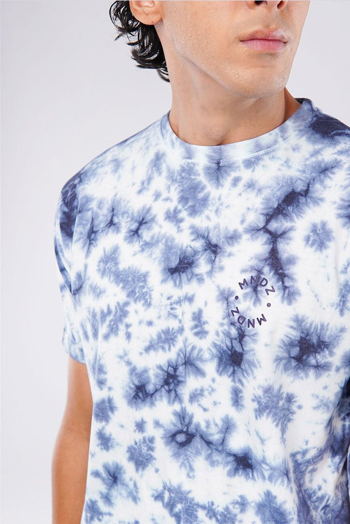 Blue Frost Tie and Dye T-shirt-MENDEEZ-T-Shirts