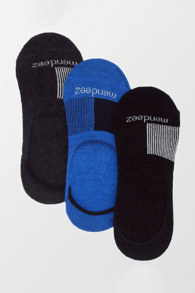 Pack of 3 - No Show Socks - 3 Colors - MENDEEZ (4397410615405)